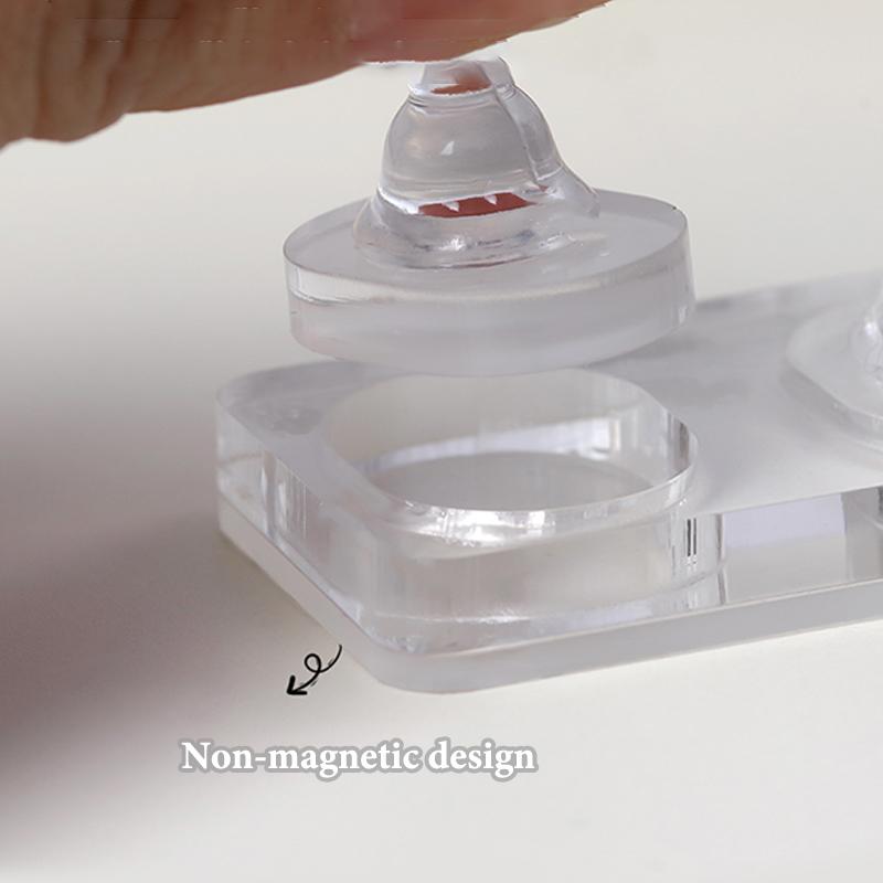 Acrylic Nail Practice Tray Non-Magnetic Nail Extension Board For Nails Training Multi-Purpose Gel Nails Drying And Display Stand