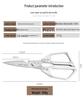 Multifunctional SK5 Stainless Steel Kitchen Scissors: Sharp, High Hardness for Chicken, Duck, and Goose Bones