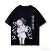 Bedürftiger Streamer Überlastung Anime Grafik T-Shirt Unisex Gewaschene Baumwolle Kurzarm Harajuku Streetwear Lässige Oberteile