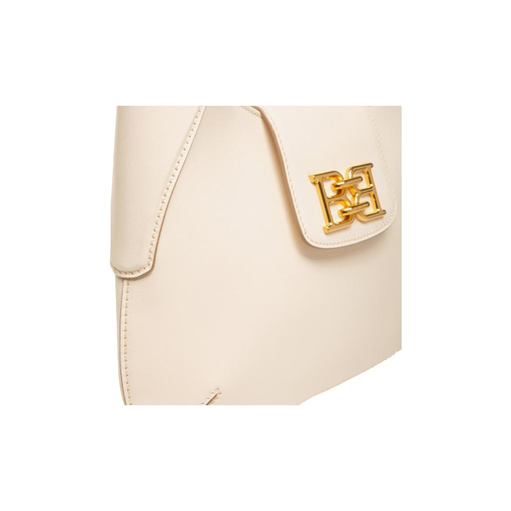 Bally Chain Underarm Bag Leather Shoulder Bag Women bags Beige 6239075-WHITE