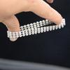 Popular Silver-Plated Crystal Bridal Choker Necklace Set: Perfect for Wedding Photography, Four-Piece Jewelry Collection