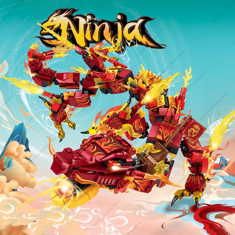 New Ninja Fire Jungle Dragon Classic Anime Model Kai Smith Lloyd Action Figure Building Blocks Sets Bricks DIY Kids Toys Gifts