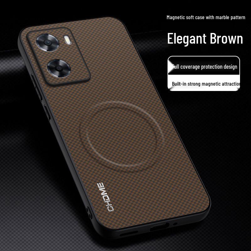 

OPPO A57 Protective Case - Full Coverage, Anti-Drop, Magnetic Buckle, Elegant Texture OPPO A57 4G