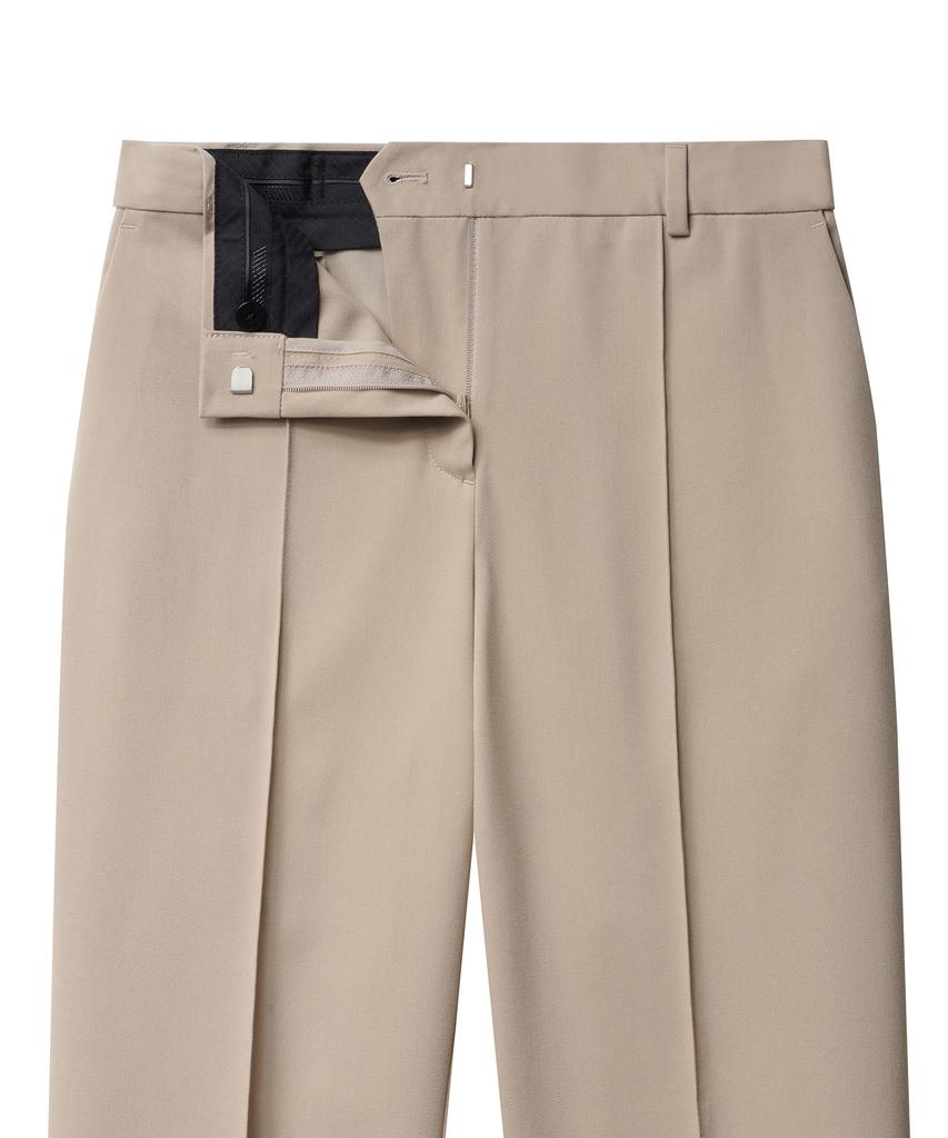 MUSINSA STANDARD WOMAN Women'S Pin-Tuck Straight Hidden Elastic Waist Slacks [Beige]