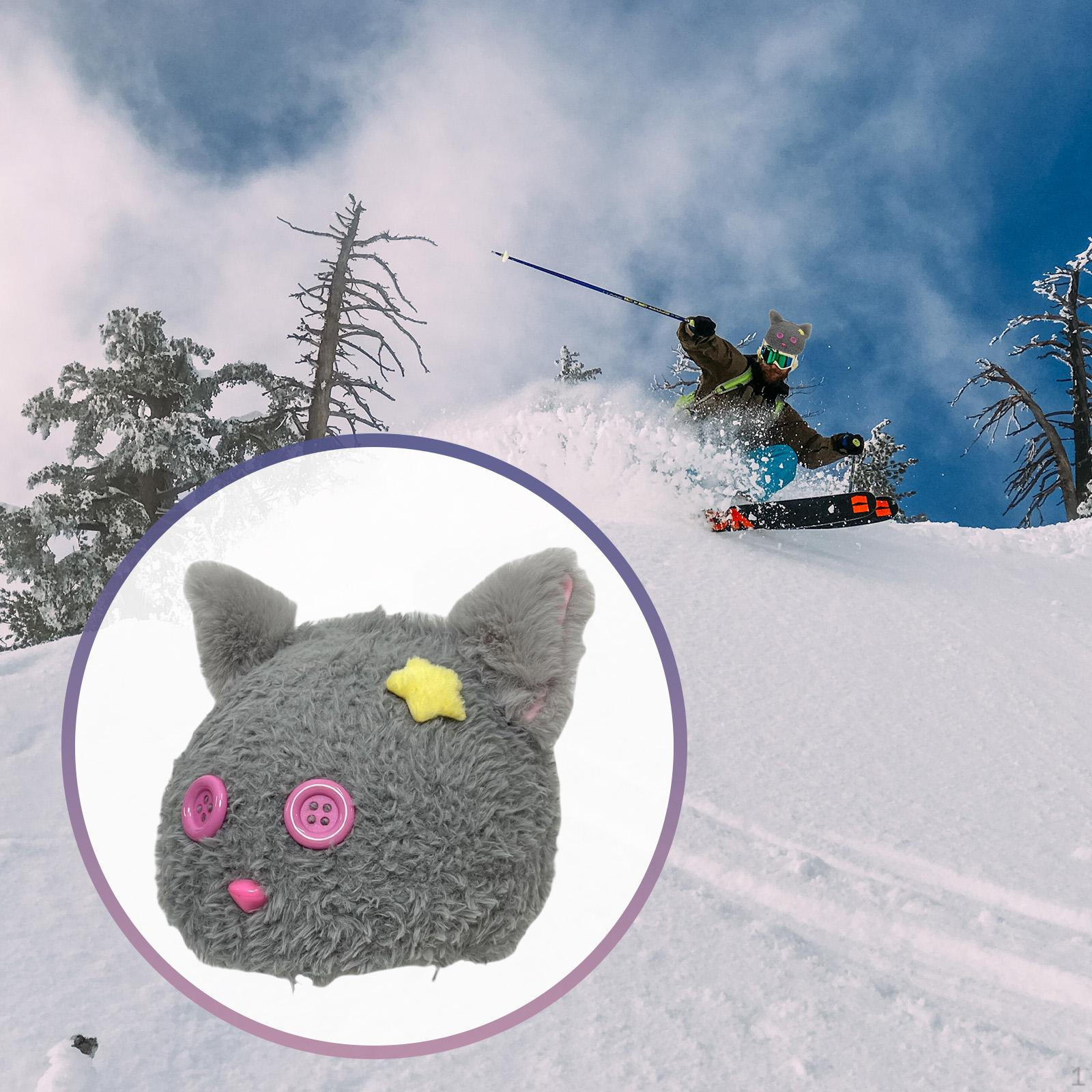 

Лыжный шлем с защитой ушей, чехол для сноуборда для детей и взрослых, для катания на лыжах Gray