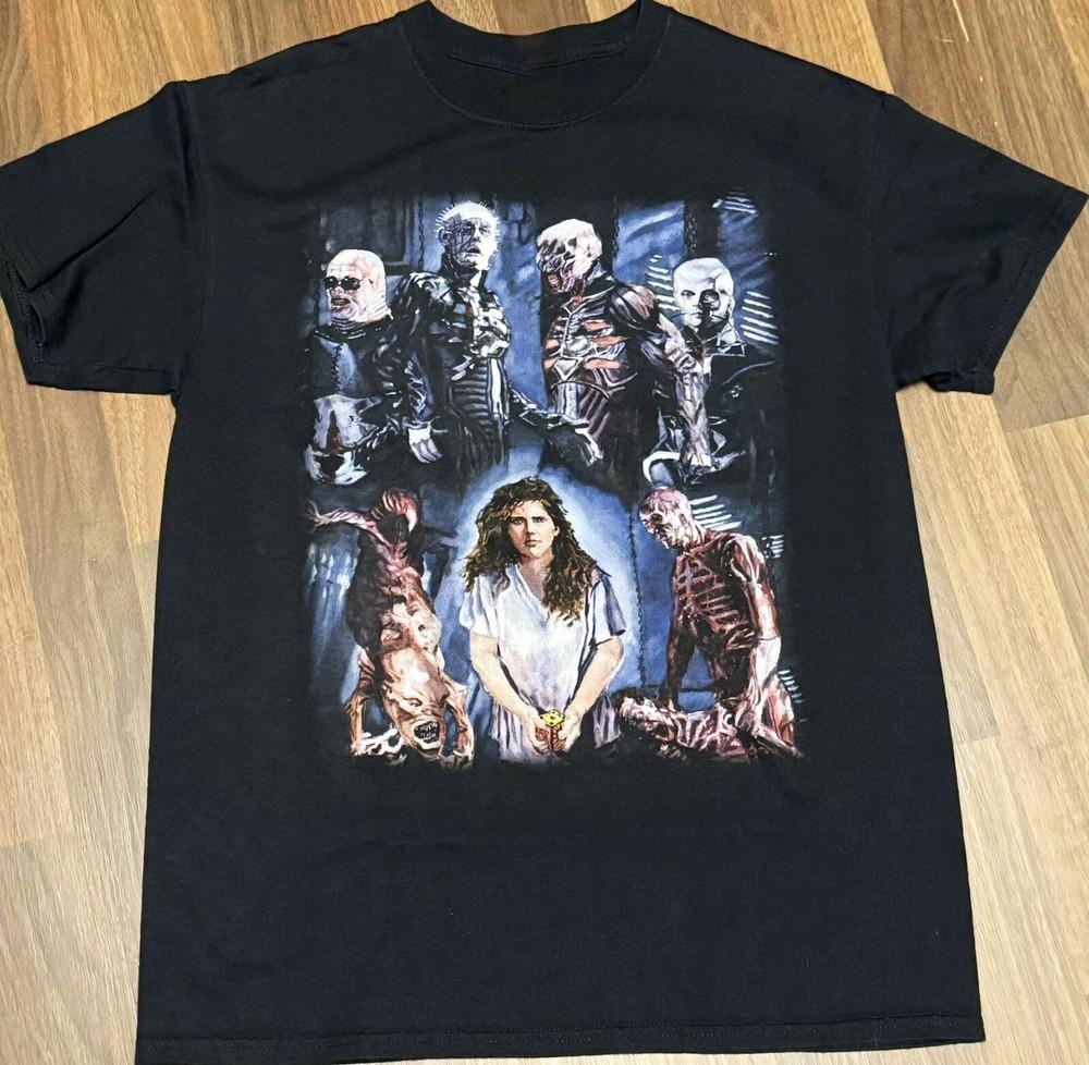 RARE Hellbound Hellraiser II T Shirt Horror Movie Pinhead Size S-5XL Reprint Unisex T-Shirt XXXL