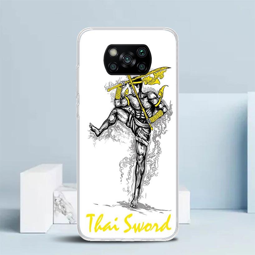 Muay Thai Fight Boxing Phone Case For Xiaomi Poco F7 Ultra X5 X6 X7 Pro M7 Redmi 15C 15 13C 13 12C 12 10C 10 10A 9 9C 9A 9T Cove