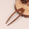 Wooden Hair Stick U-Shaped Hair Fork Cat Butterfly Chinese Style  Hairpin Headwear Girl Hair Accessories