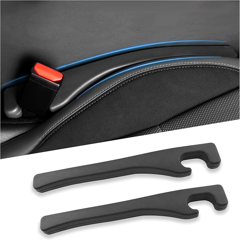 New Car Seat Gap Filler 2 Pack,Flexible Seat Gap Filler Strip To Avoid Dropping Items,Universal In Between Car Seats Catcher/Console Catcher For Cars