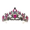 Europäische und amerikanische Brautkrone Strass Kopfschmuck Barock Schwarz Retro Schlicht und Elegant Schönheitswettbewerb Krone Hochzeitsaccessoires
