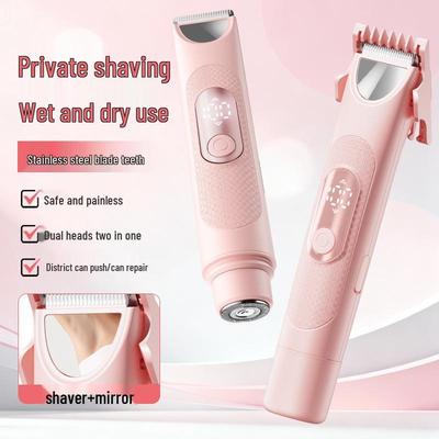 Zwei-Funktionen-Haarschneider & Rasierer für Damen mit Bildschirm