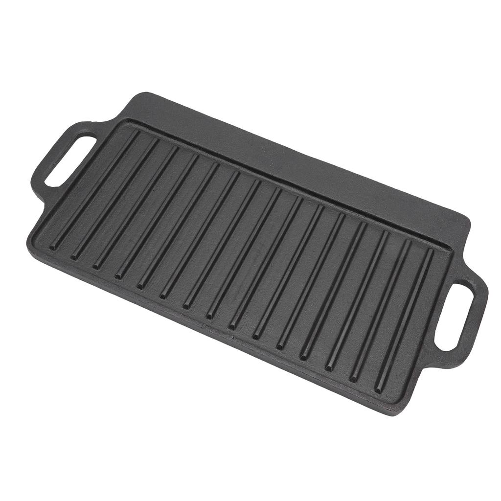 Grill Griddle Household Cast Iron Teppanyaki Plate Thickened Rectangular Double Sided Barbecue Grill For Slow Cooking Steak