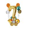 18 Pcs/set Jungle Animal Balloons Set Latex Balloon 32 Inch Gold Number Balloons Kids Birthday Party Decor