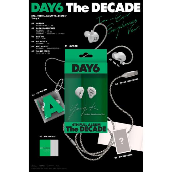 Fones de Ouvido Intra-auriculares Ver Álbum 4 do DAY6 The DECADE