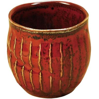 Yamako Chá de Corte Xícara de Chá Yuzu Vermelho Fabricado no Japão 79310 Aproximadamente 7,5 x A8cm