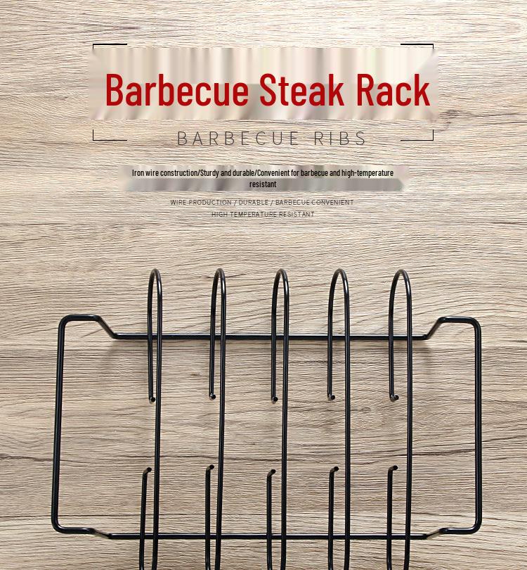 Non-Stick BBQ Grill Basket & Rib Rack for Outdoor Grilling