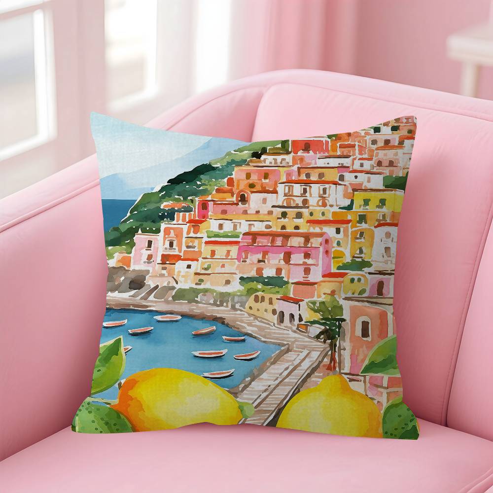 La Dolce Vita Lemon Pillow Gift Home Office Decoration Pillow Bedroom Sofa Car Cushion CoverPillow Case