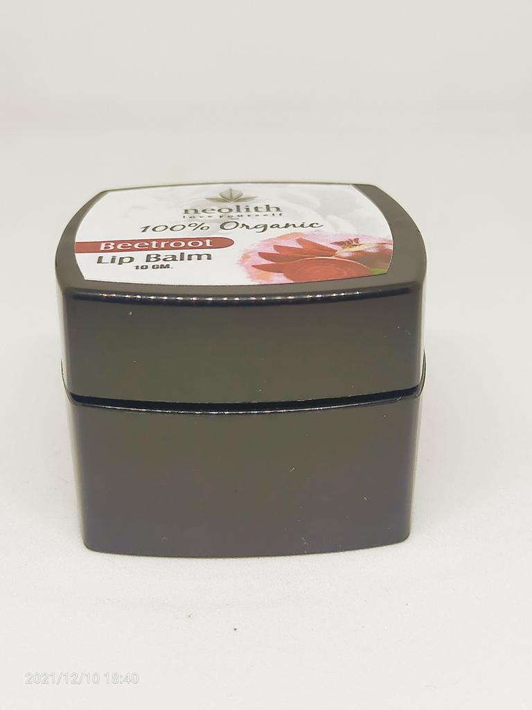 Neolith Baume à lèvres à la racine de betterave || 100 % biologique, sans parabène ni sulfate || Hydratant pour les lèvres, masque pour les lèvres || Soins des lèvres sèches et hachées || 10 GM