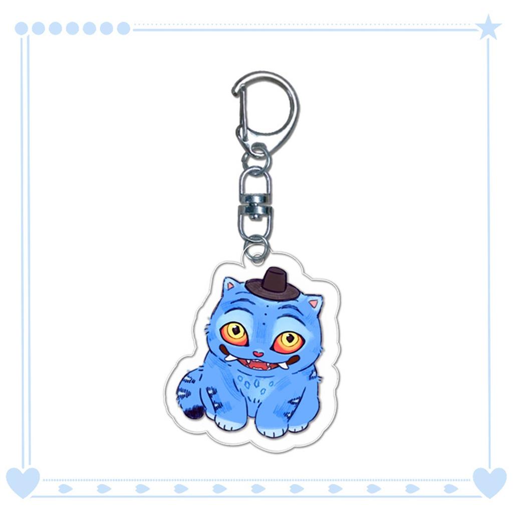 Cartoon Anime Movie Transparent Acrylic Keychain Pendant, Exquisite Gift Hanging Accessories For Backpacks
