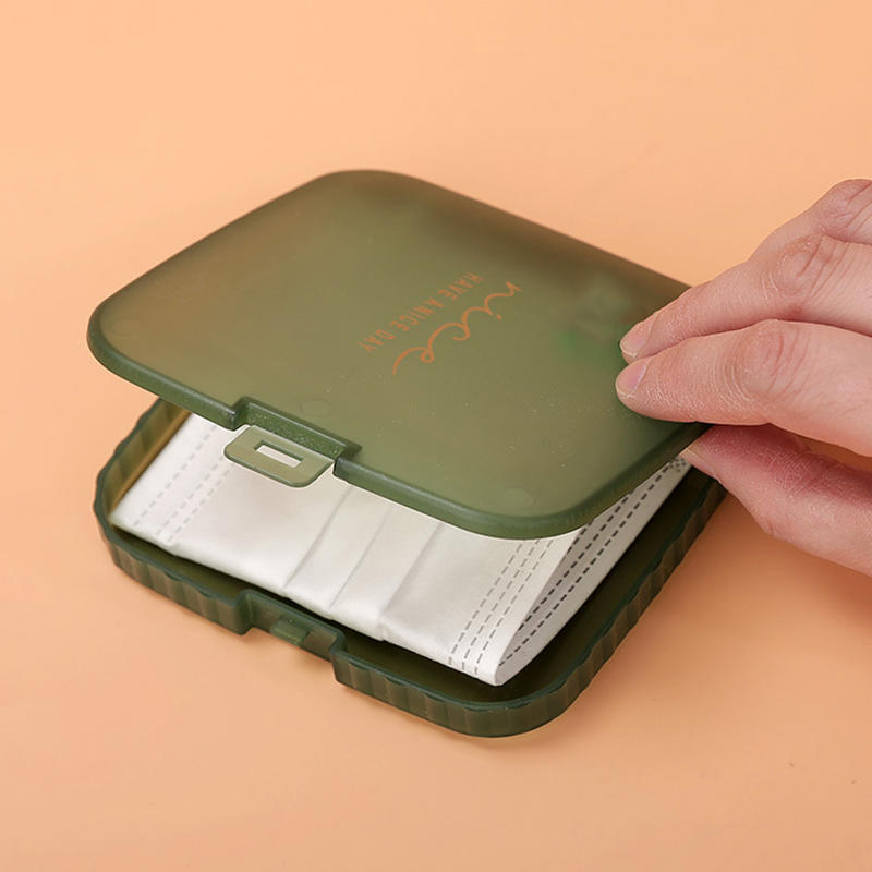 Travel Containers Mask Storage Box Dust Proof Storage Case ID Card Storage Home Organizer Transparent Mask Cover