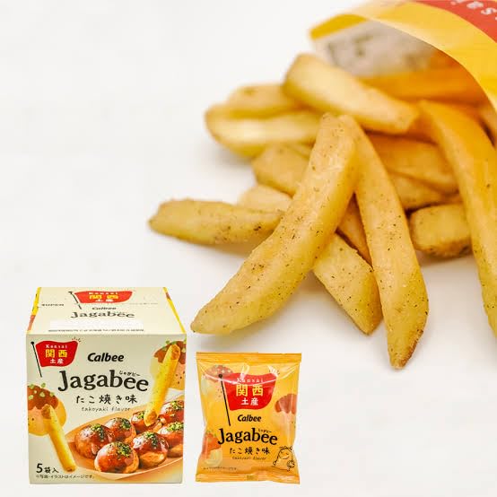 Calbee Jagabee Takoyaki Flavor Osaka Only Souvenir Ranking 2nd Place 5 Pieces Per Box 2 Boxes [Osaka Only]