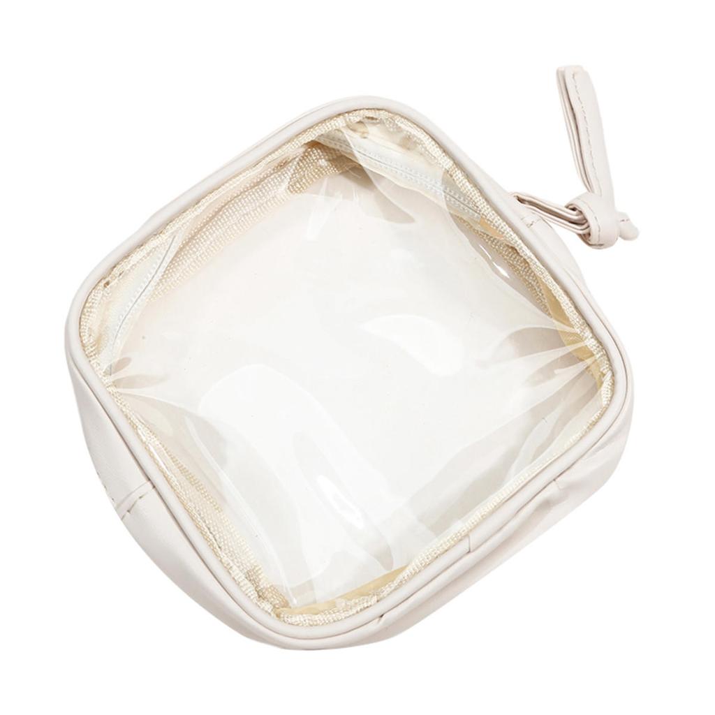 1PCS Travel Organizer Bath Toiletry Wash Storage Bag Case Black Zipper Clear Makeup Bags Pouch Women's Cosmetic Bag