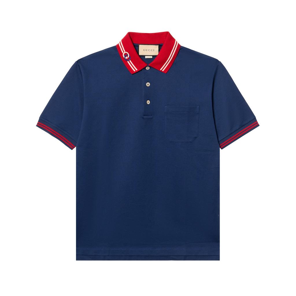 Gucci SS22 Polo Shirt Men's Blue 658067-XJDI2-4714