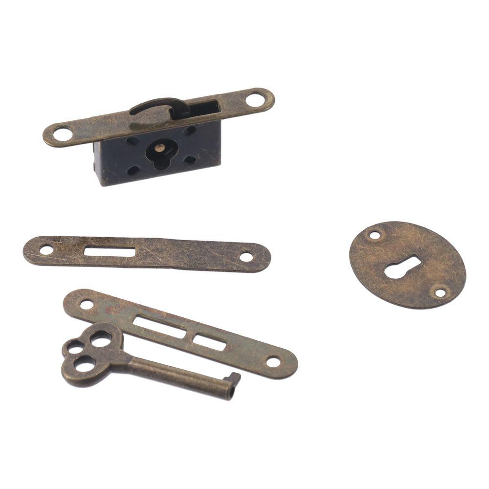 Zinc Drawer Lock Alloy Jewelry Cabinet Lock Replacements Hook Lock  for Storage Box