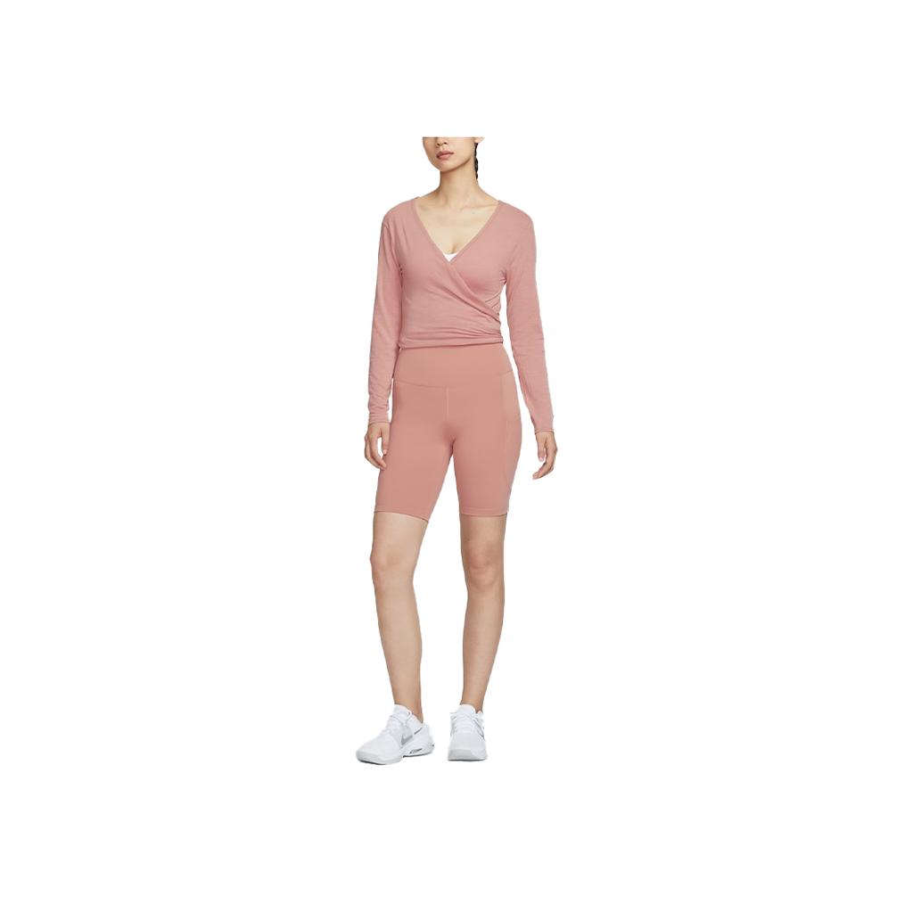 Nike Comfortable Soft Skin-Friendly Versatile Long Sleeve Drop Shoulder T-Shirt Women Tops HV3658-685