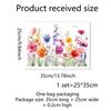 Double Sided Colorful Flowers Butterfly Wall Sticker Electrostatic Paste Window Glass Paste Visible Decorative Wall Decal