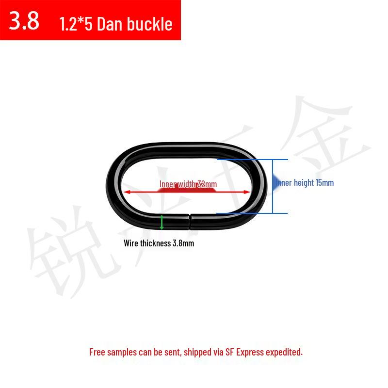 Metal D-Ring Oval Buckle for Luggage, Straps & Hardware Accessories