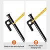 5Pcs 20/30/40CM 9MM Tent Stake Heavy Duty Multi-functional Outdoor Garden Yard Camping Tarp Canopy Windproof Ground Spike Metal Tent Peg