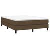 Vidaxl Continental Bed with Mattress, Brown, Fabric, 160X200 Cm