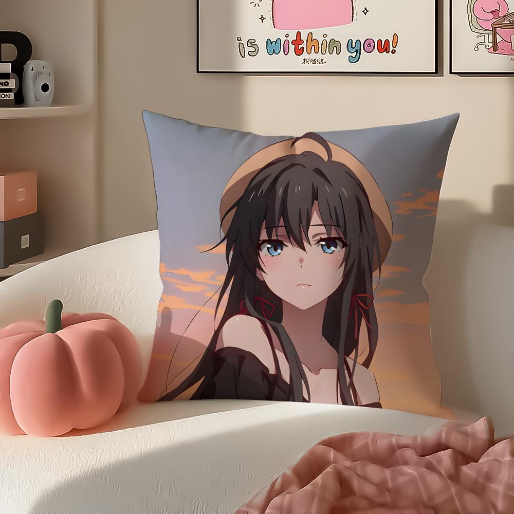YYukinoshita YYukino Cushion Cover Pillowcase Short Plush Invisible zipper Room Sofa Cushion Cover