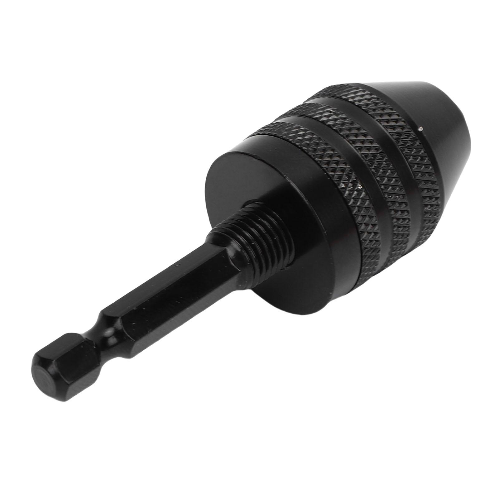 

Drill Chuck Adapter 0.6-8mm Clamping 1Celsius4 Inch Hex Shank 3 Jaw Drill Chuck Conversion Tool for Power Tools