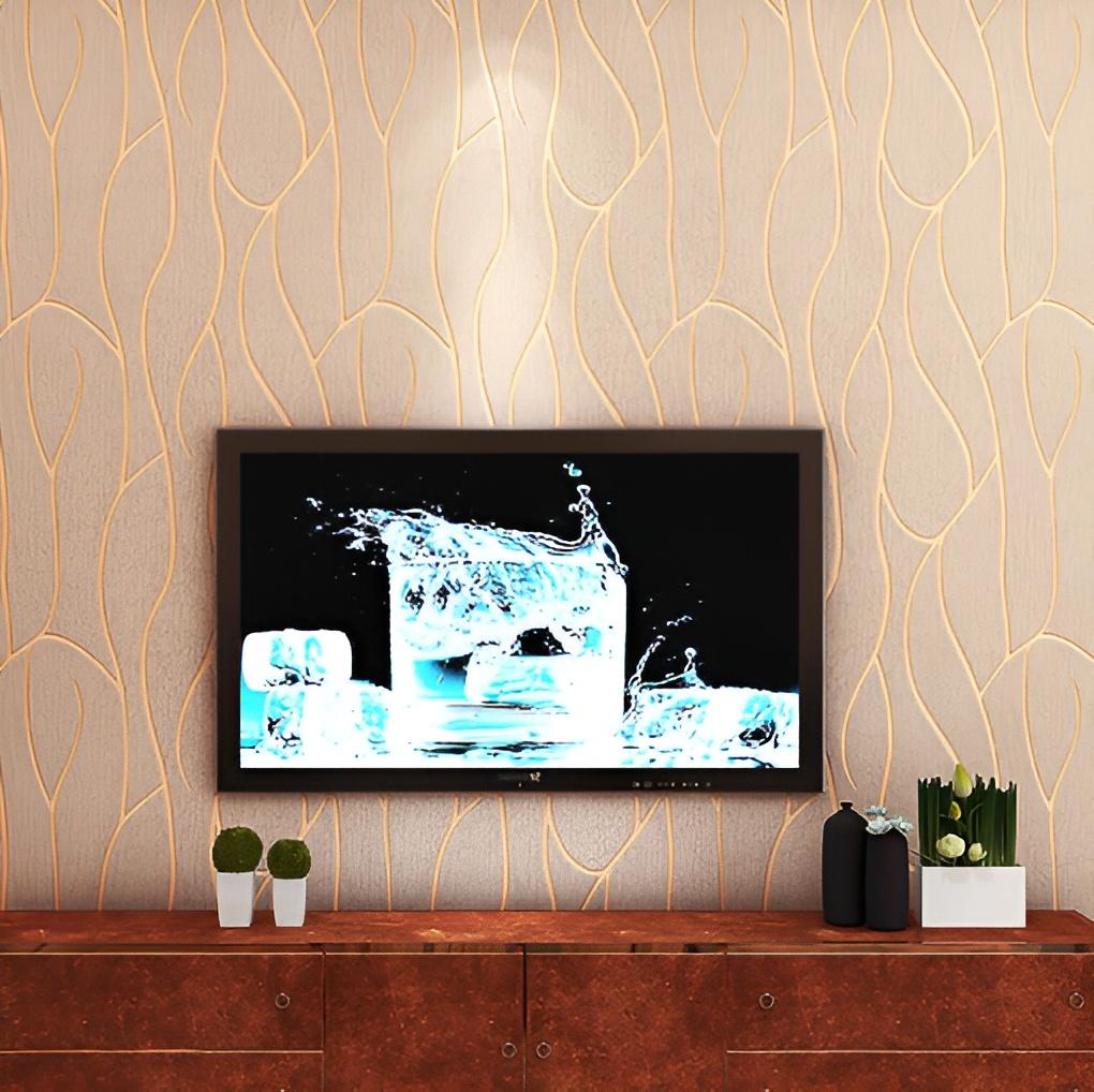 9.5M 3D Non-woven Wallpaper European Style Modern  Stripe Thickened Wall Paper for Bedroom Living Room Background Room Decor