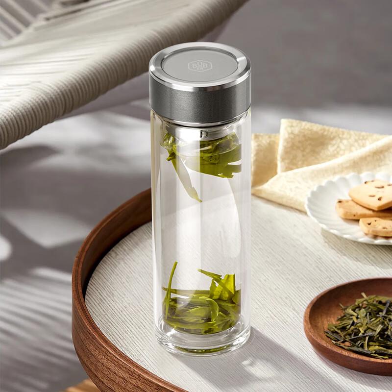 BoBao Double Wall Glass Tea Cup