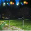 Solar Outdoor Light LED Firefly Lamp Garden Decoration Waterproof Garden Home Lawn Fireworks Light Floor New Year Christmas