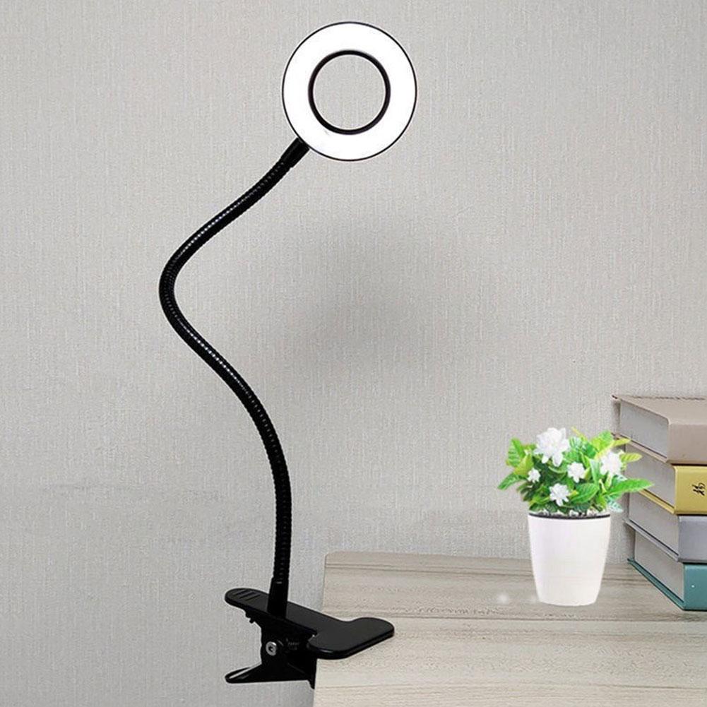 LED Reading Light 3 Light Mode 10 Dimmable Brightness Levels Flexible Gooseneck Book Light Clip on Lamp for Reading Home Office