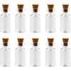10 Mini Glass Bottles with Cork Lids - 3ml Empty Spell Jars, Tiny Ing Bottles for DIY Crafts and Decoration
