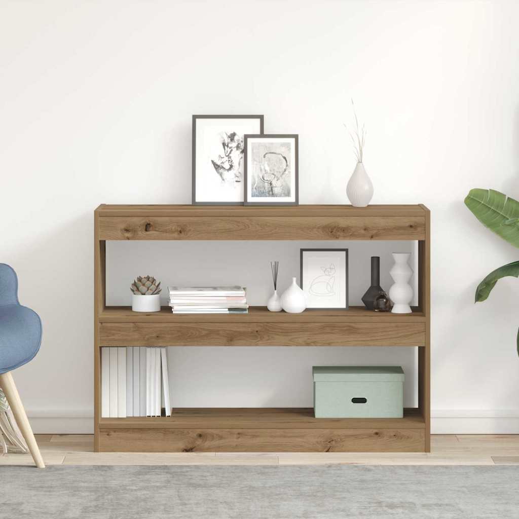 Artisan Oak Bookshelf 100 x 30 x 72 cm Engineered Wood