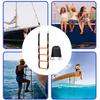 Boat Rope Ladder 600lbs Folding 4-Step Fishing Boat Rope Ladder Marine Climbing Stairs for Travel Outdoor Yacht Water Activities