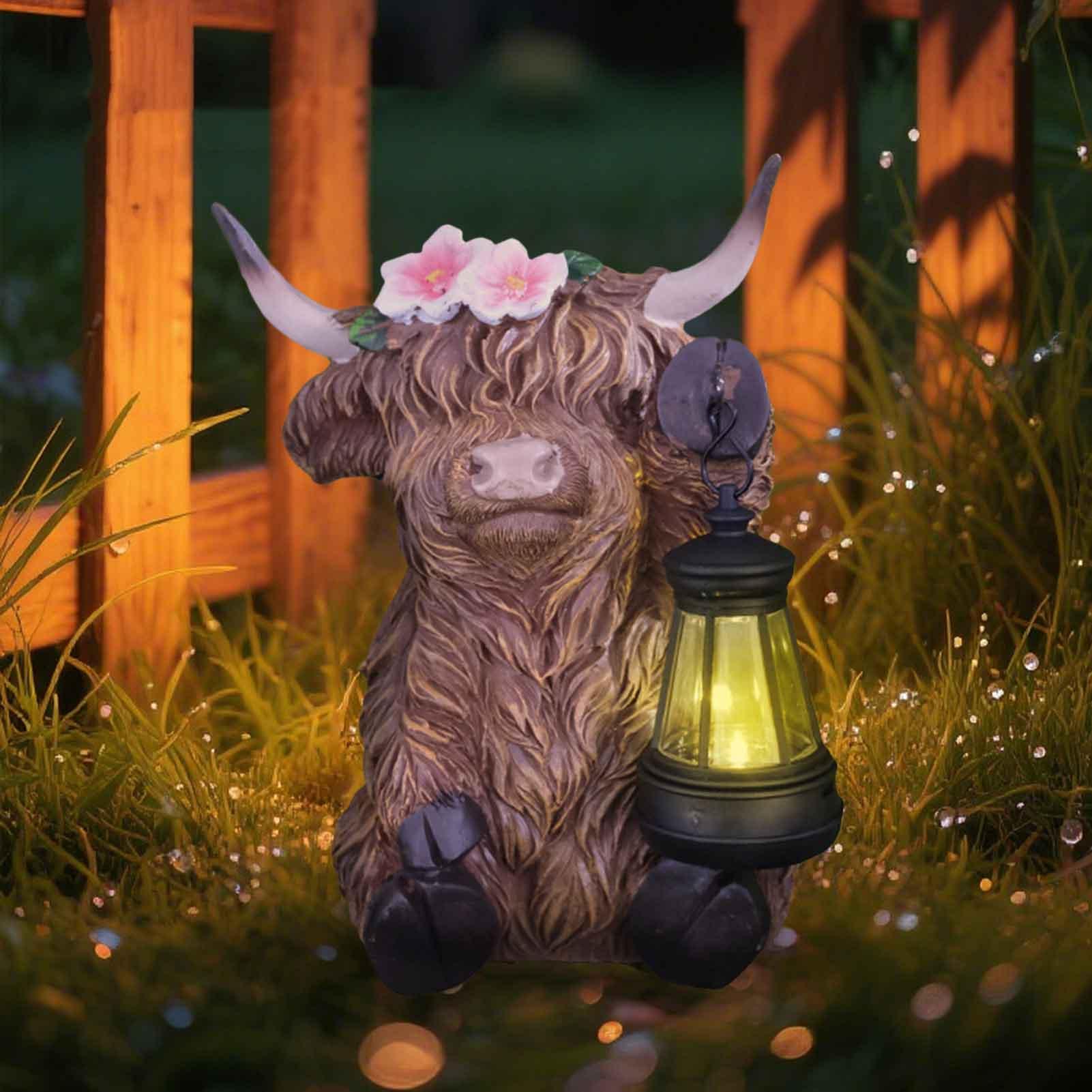 

Декор для сада «Шотландская корова», Реалистичная фигура шотландского быка, Животное, Свет, Реалистичная статуя из смолы на солнечной батарее, Для спальни, Стола, Квартиры CHINA