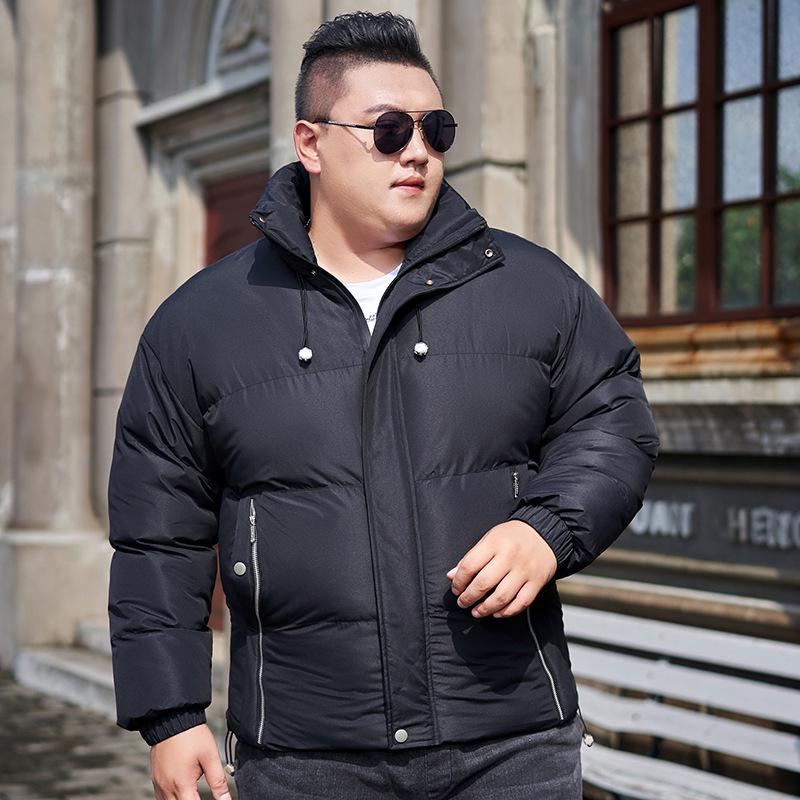 Men's and Women's Plus Size Slim Fit Hooded Winter Cotton Jacket - Thick, Warm, Solid Color, Casual Outerwear for Students