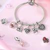 Valentine'S Day Charms Copper Beads Couple Lover Heart Original Pendnat Fit Bracelet Diy For Lady Jewelry Gift