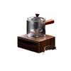 Walnut Wooden Teapot Warmer: Chinese Style Candle-Heated Tea Brewing Stove