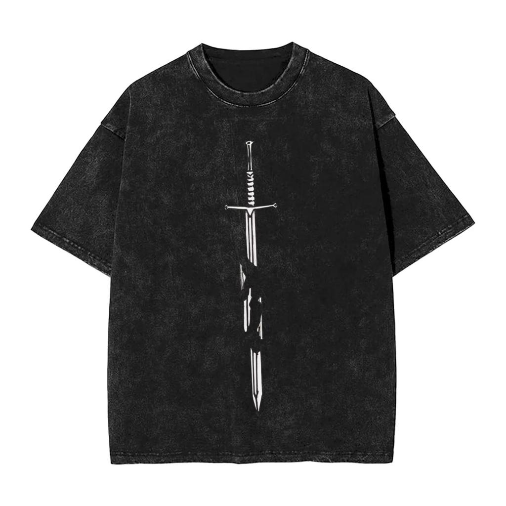 Men's T Shirt A Knight of The Seven Kingdoms Washed T-Shirts Trending Summer Tee Shirt Streetwear Loose Casual Tops Gift Idea