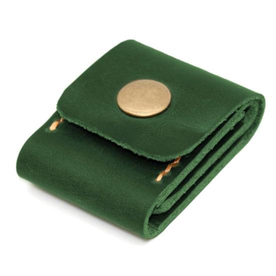 

Guitar Pick Case 3 Slots Pick Holder Bag Faux Leather Guitar Pick зелёный