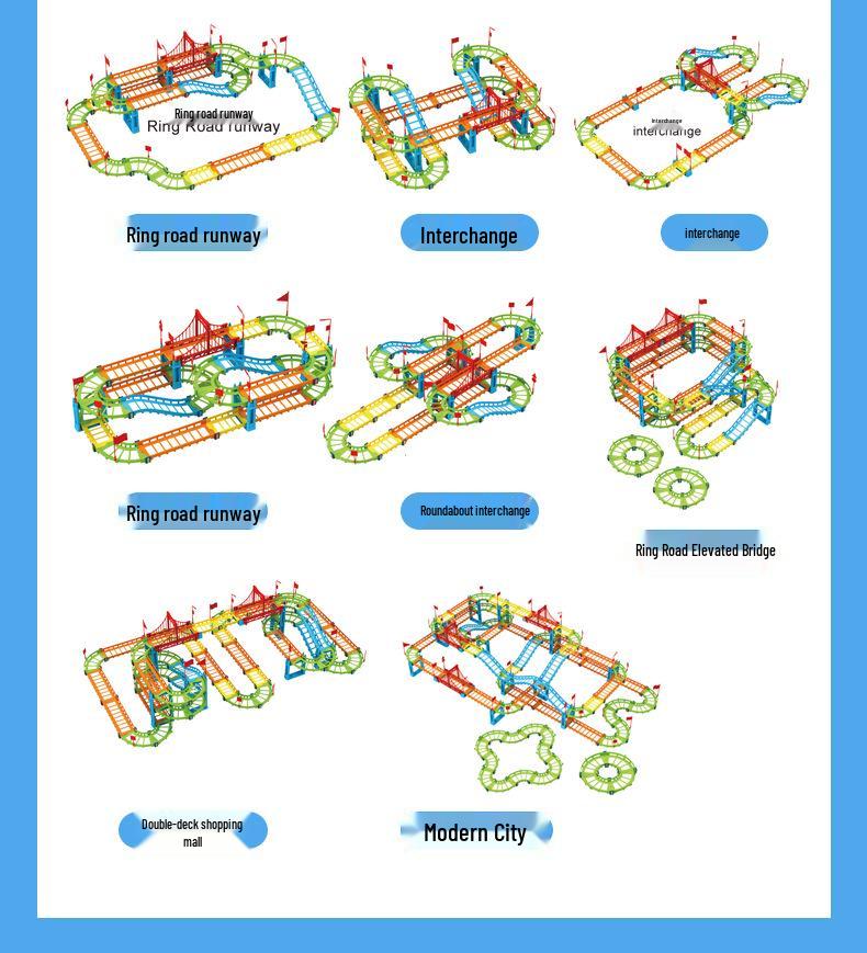 Children's Electric Double-Layer High-Speed Track Car - Versatile Educational Toy