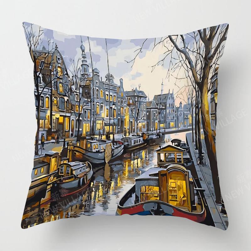 Home Living Room Decoration Cushion Covers Short Plush Throw Pillow Cover45*45 Pillowcase 40X40Cm 50X50 45X45